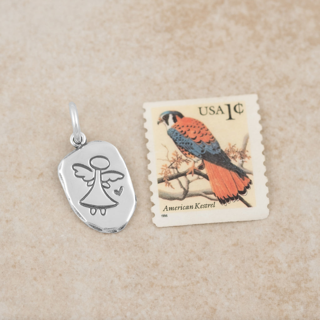 Carved Angel Pendant - Holly Lane