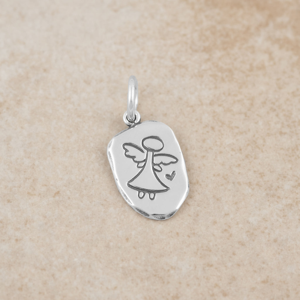Carved Angel Pendant - Holly Lane