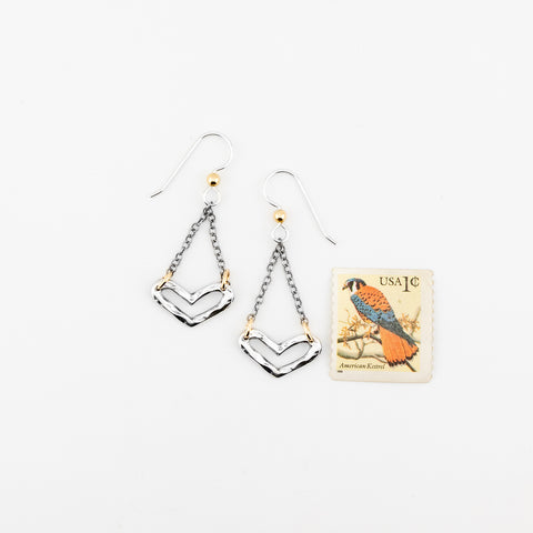 Open Heart Earrings