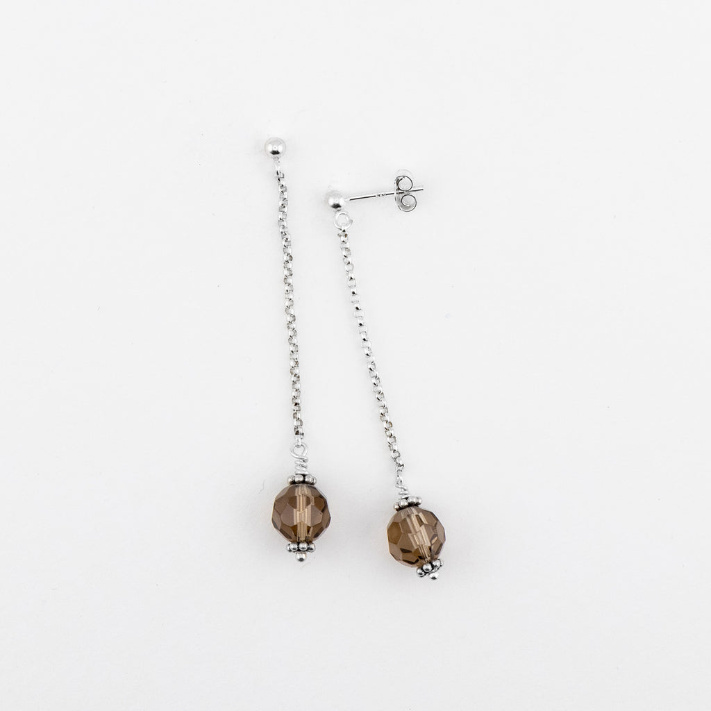 Smoky Quartz Earrings - Holly Lane