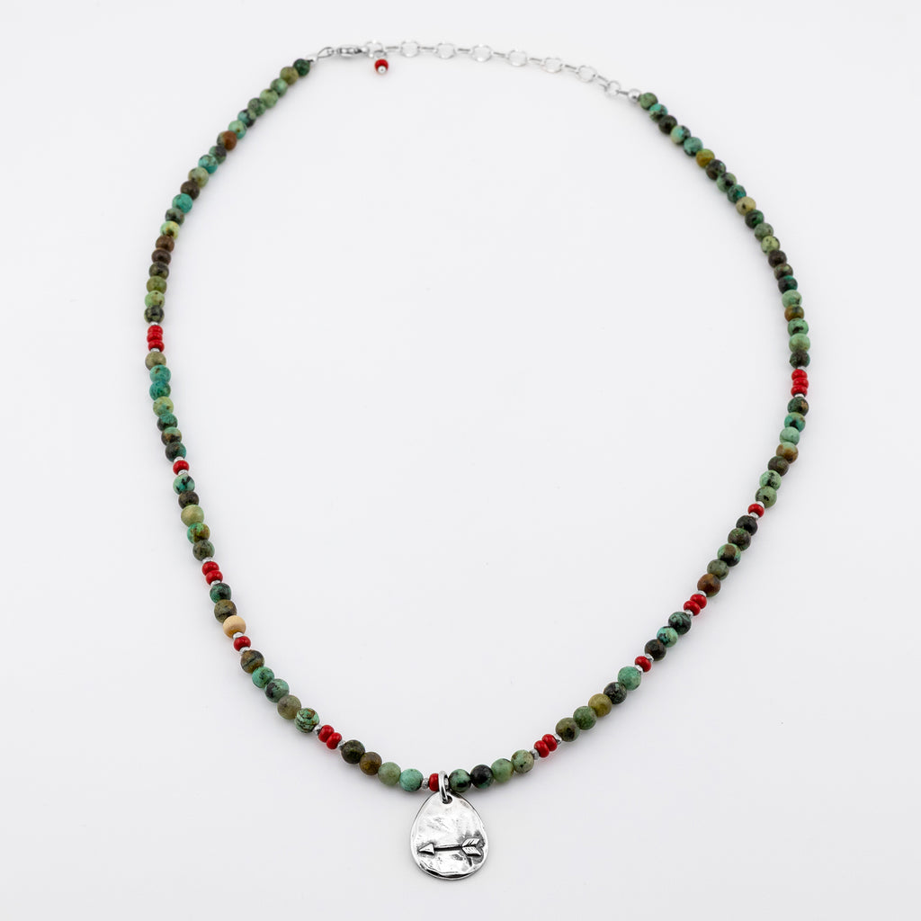 Arrow Teardrop Necklace
