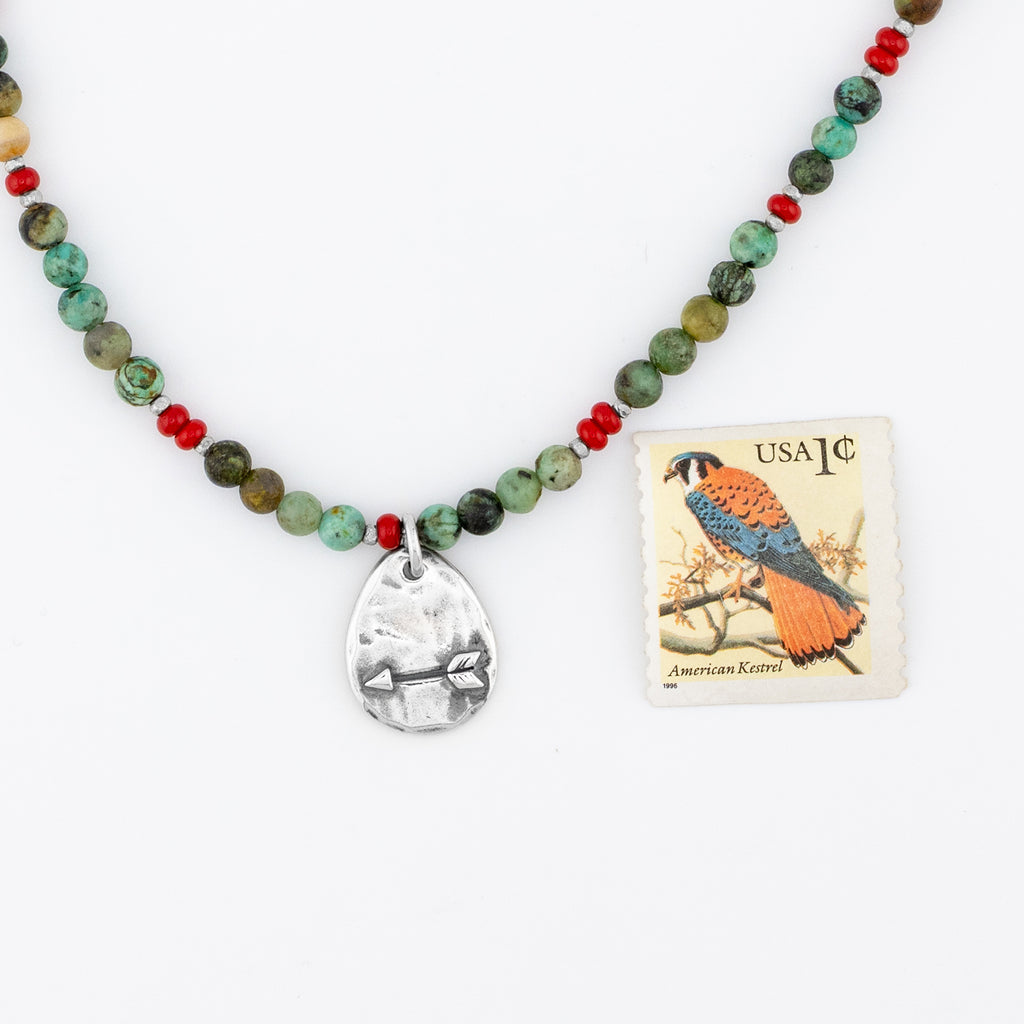 Arrow Teardrop Necklace