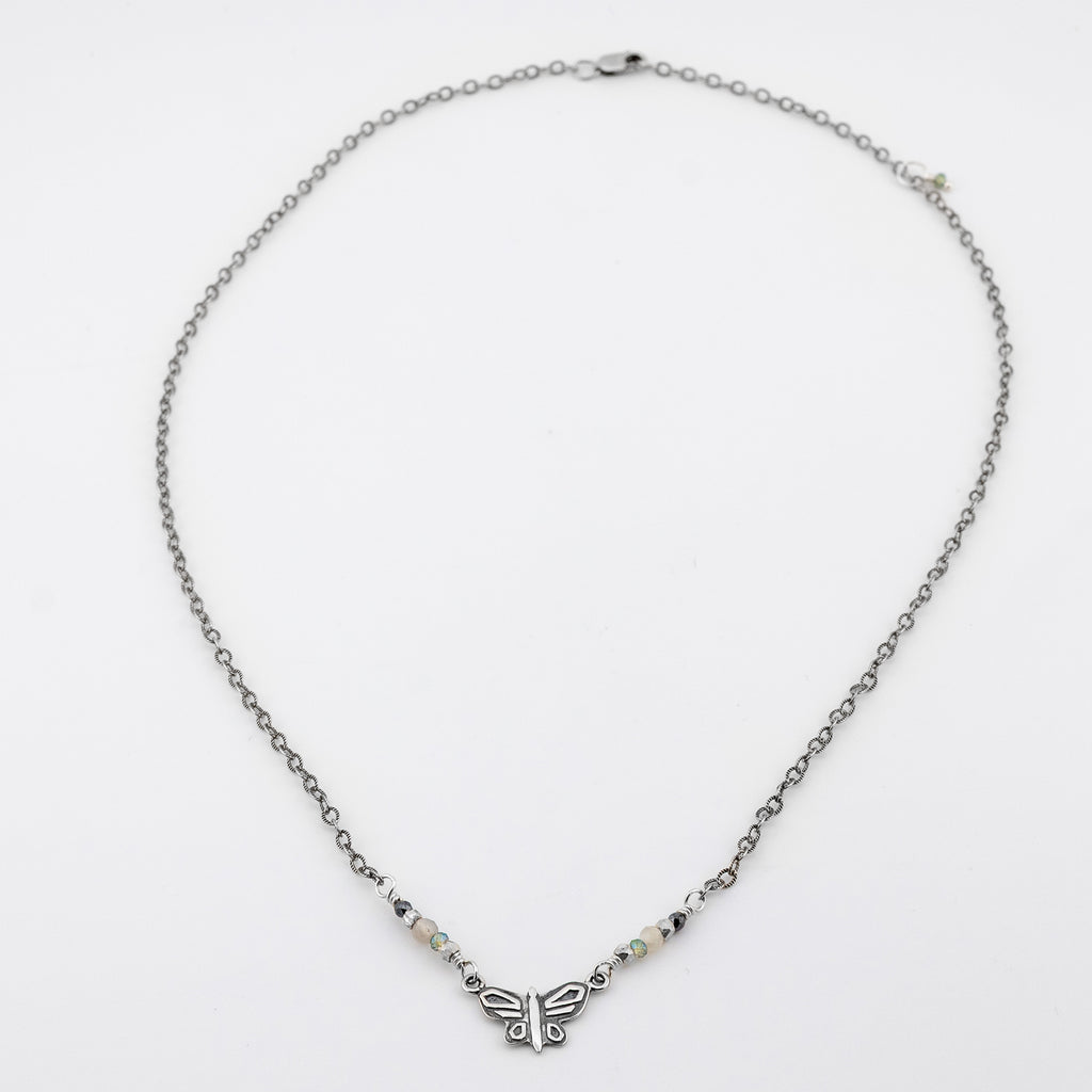 Petite Butterfly Necklace - Holly Lane