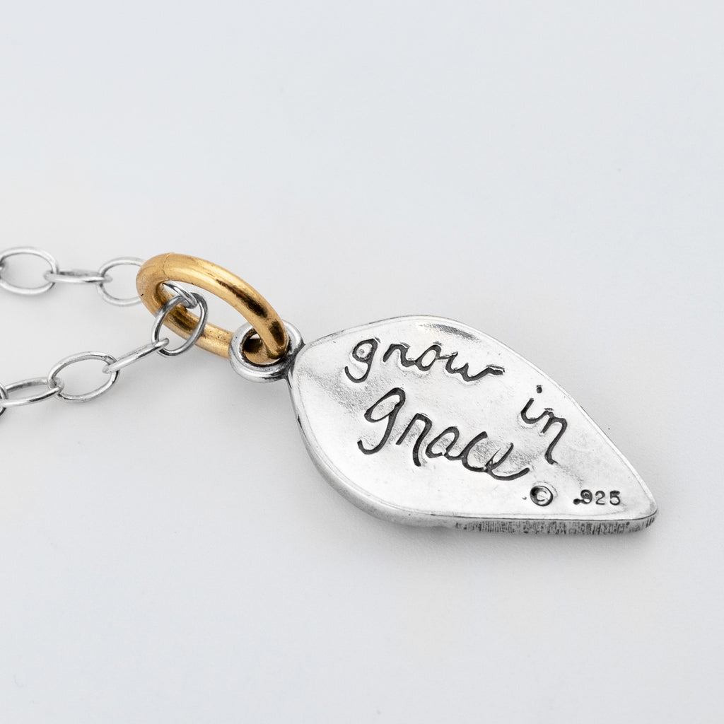 Grow in Grace Single Leaf Necklace - Holly Lane