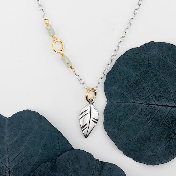 Grow in Grace Single Leaf Necklace - Holly Lane
