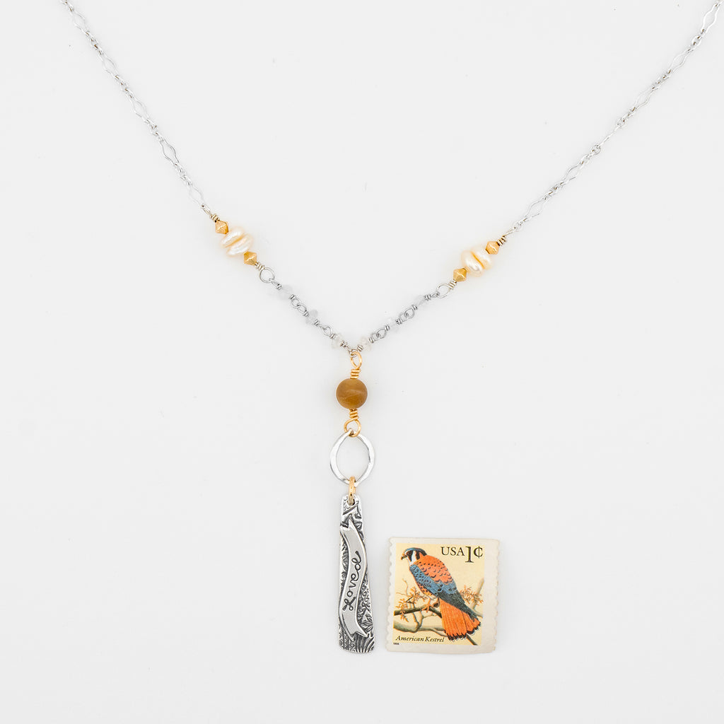 Loved Banner Necklace - Holly Lane