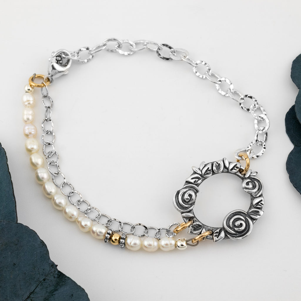 Wreath of Roses Bracelet - Holly Lane