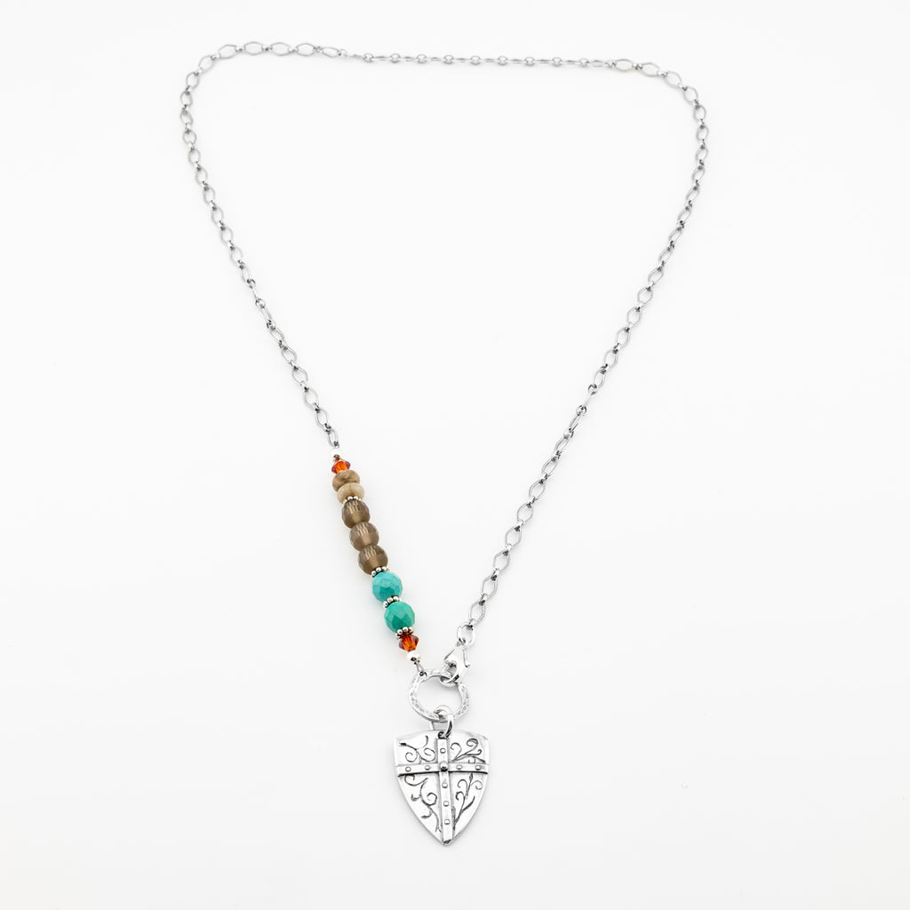 Shield Necklace - Holly Lane