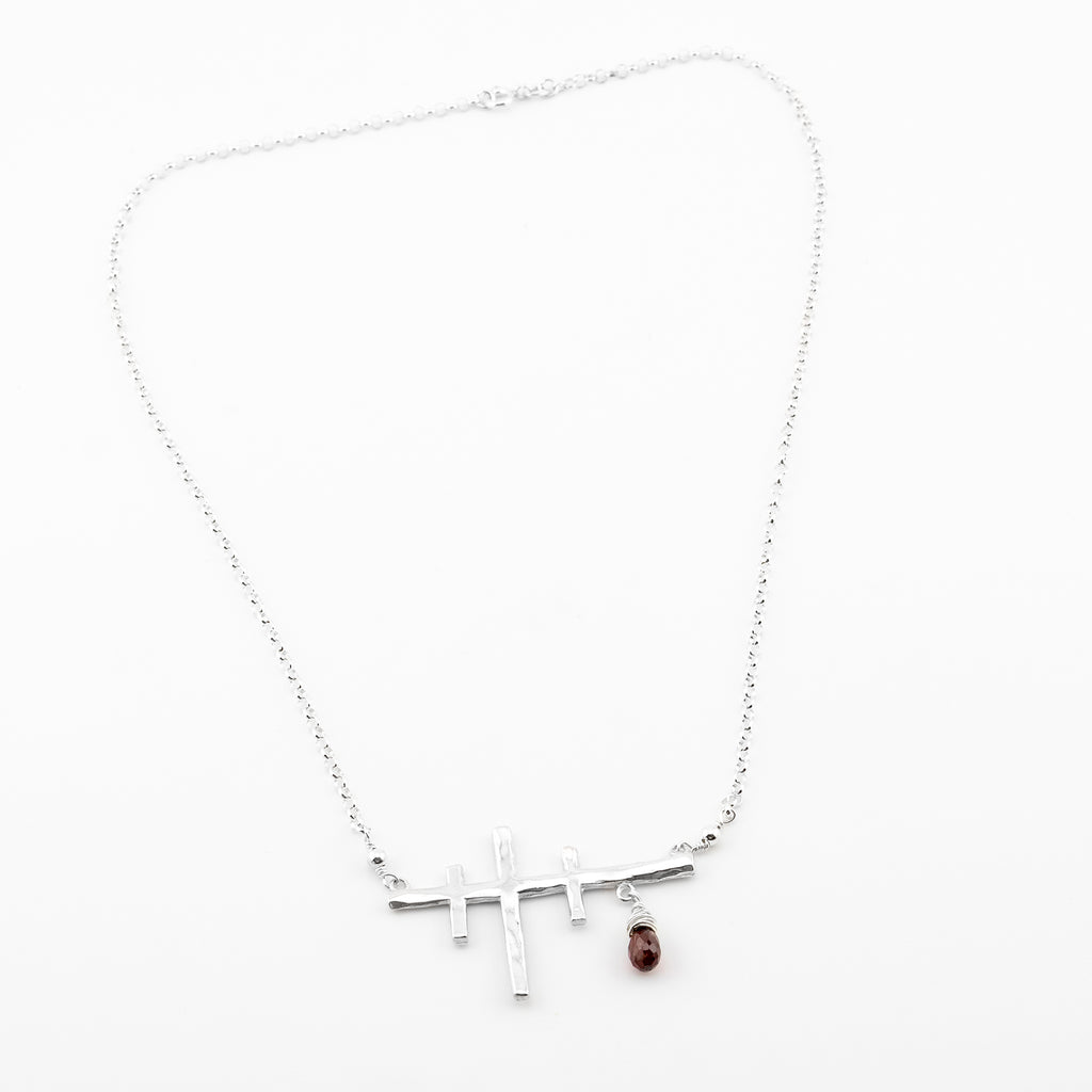 Three Crosses Necklace - Holly Lane