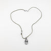 Birds of the Air Oval Gray Necklace