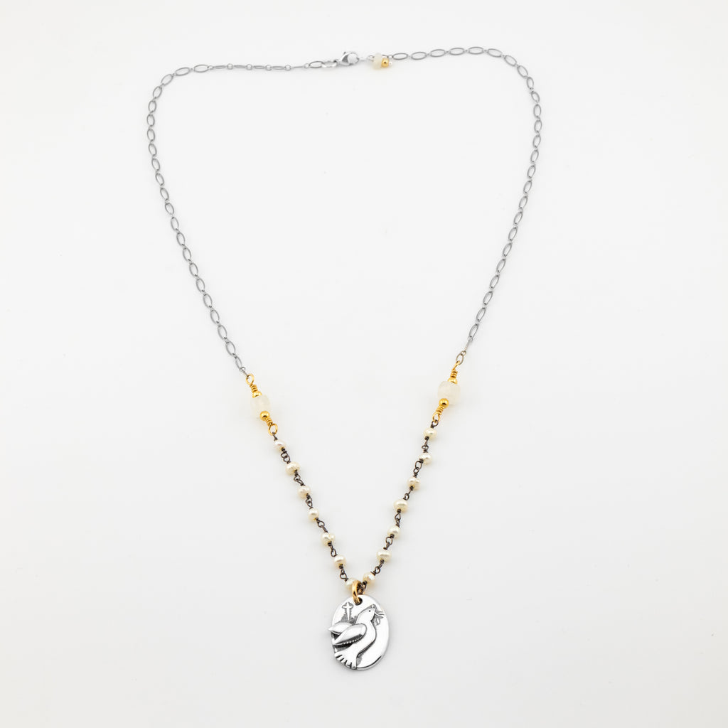 Limited Edition Christmas Dove Necklace - Holly Lane