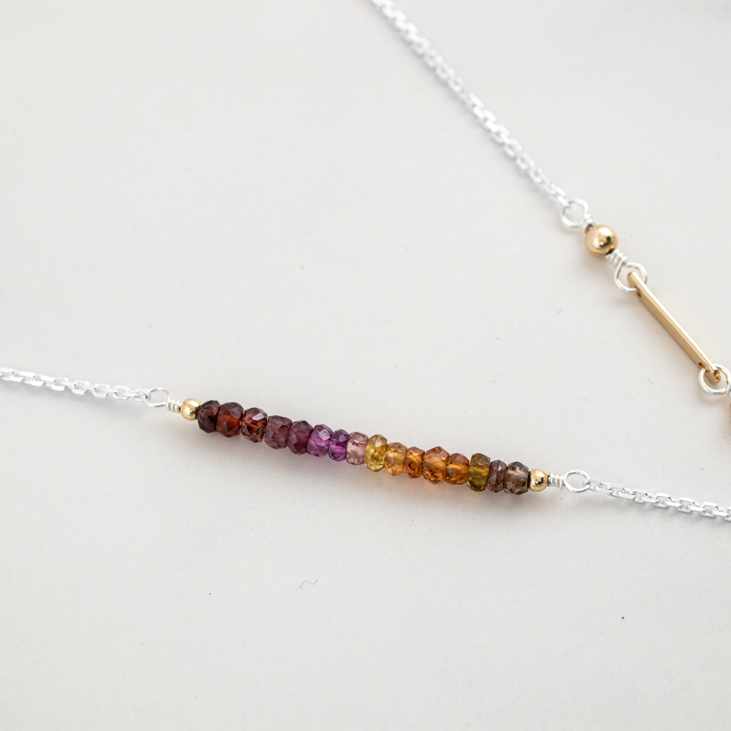 Gradient You Are Enough Necklace - Holly Lane