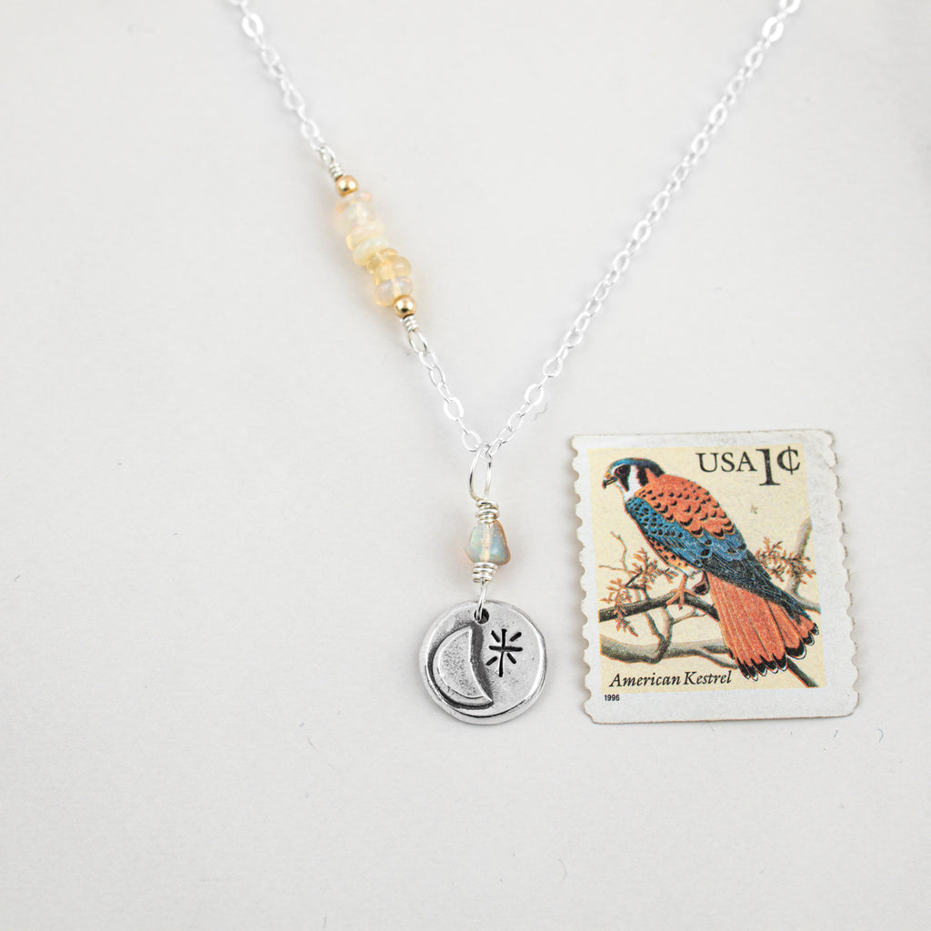 Petite Moon Necklace - Holly Lane