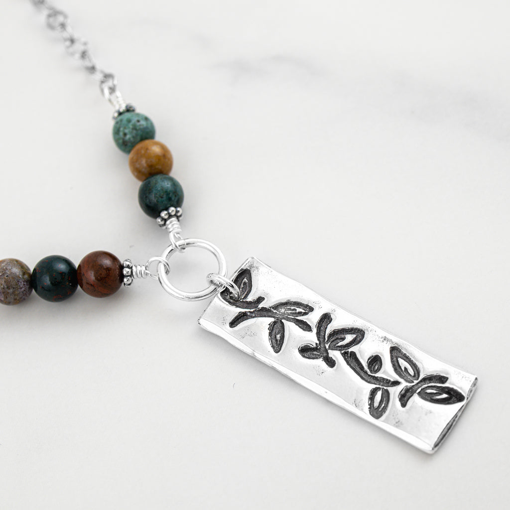 Vine Ocean Jasper Necklace - Holly Lane
