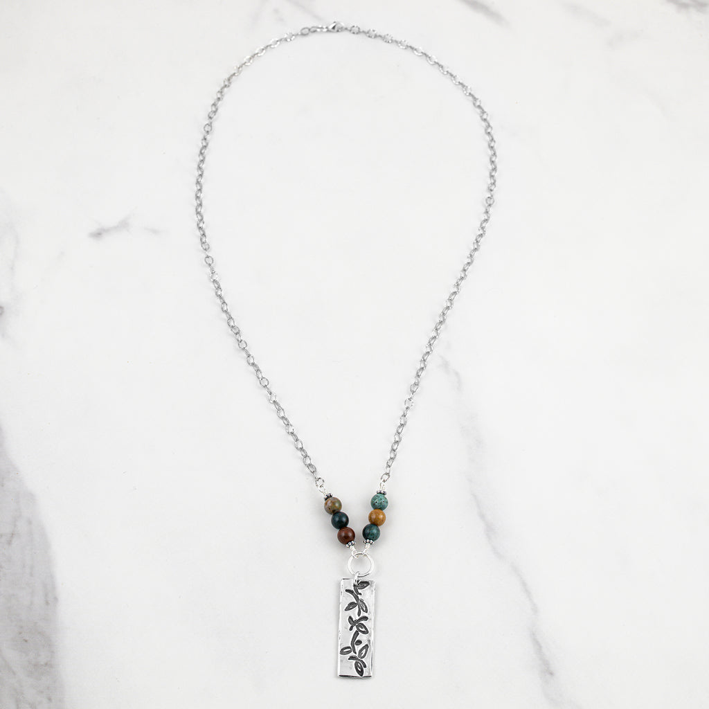 Vine Ocean Jasper Necklace - Holly Lane