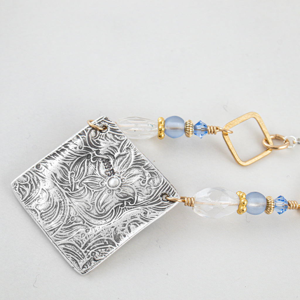 Butterfly Square Necklace - Holly Lane