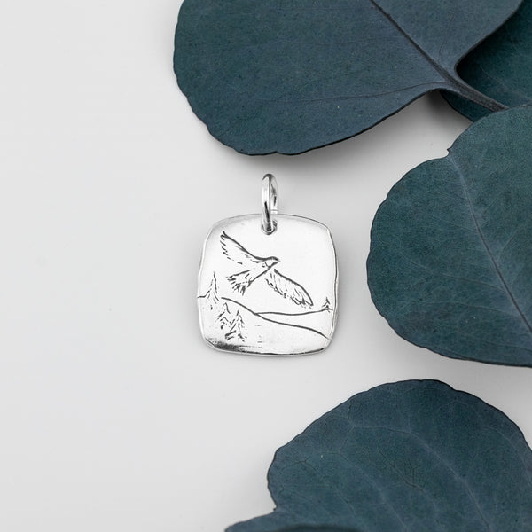 Large Eagle's Wings Pendant - Holly Lane