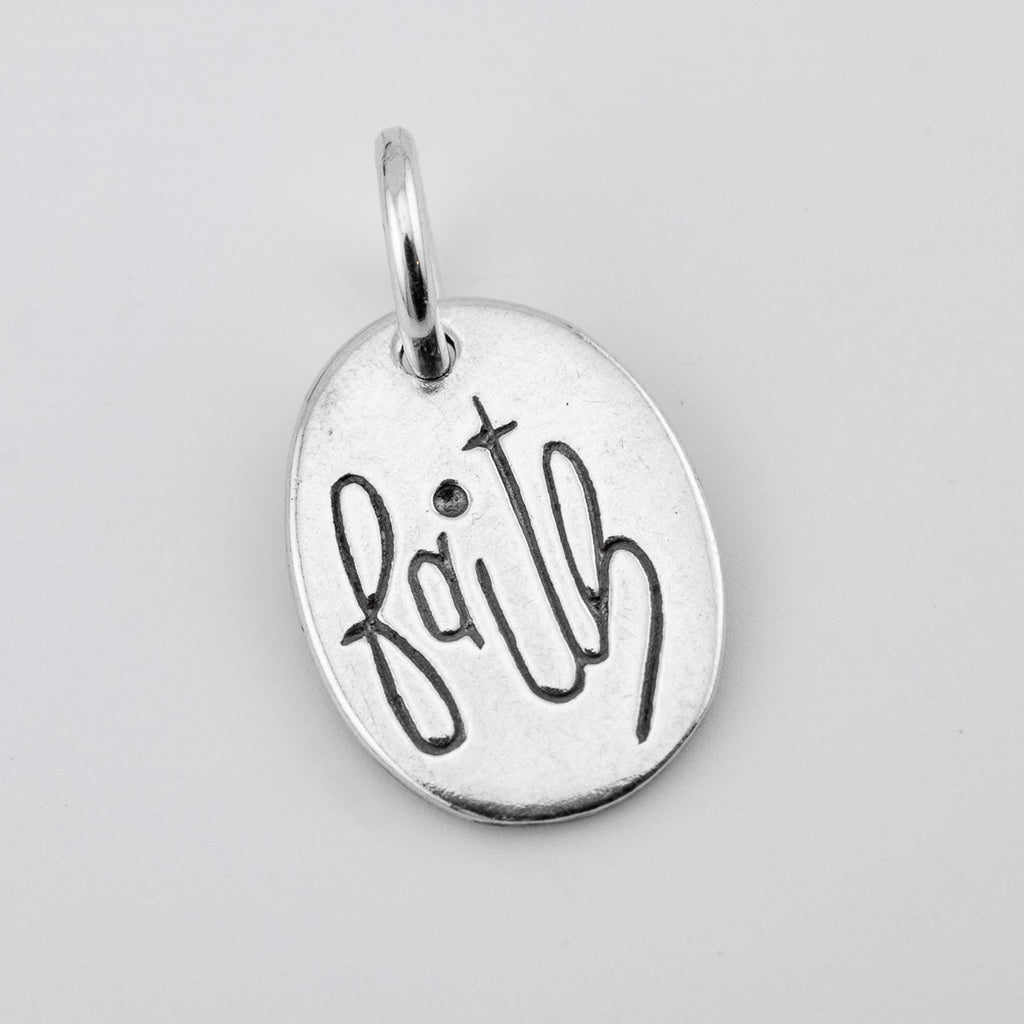 Oval Faith Charm - Holly Lane