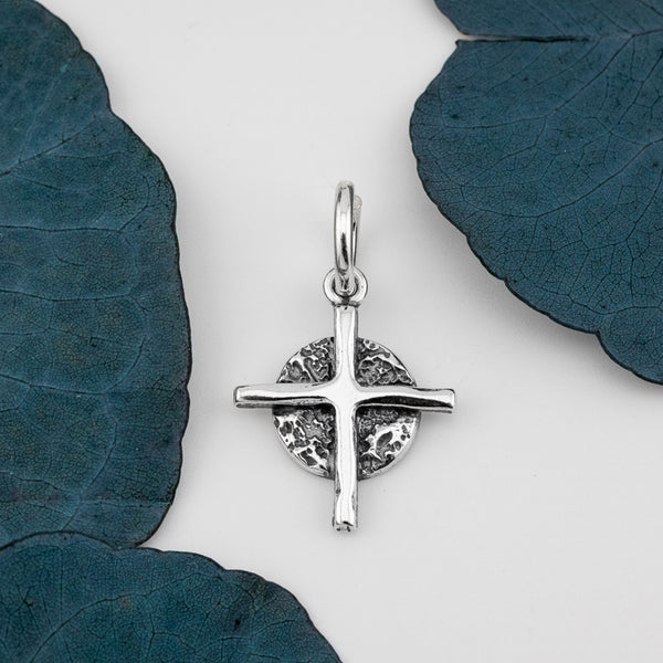 In Focus Petite Cross Charm - Holly Lane