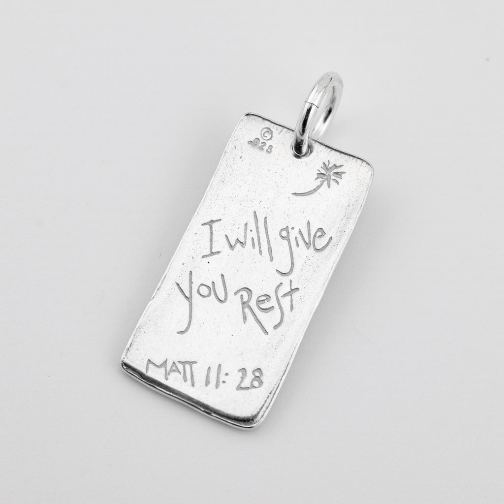 Rest Brushed Finish Pendant - Holly Lane