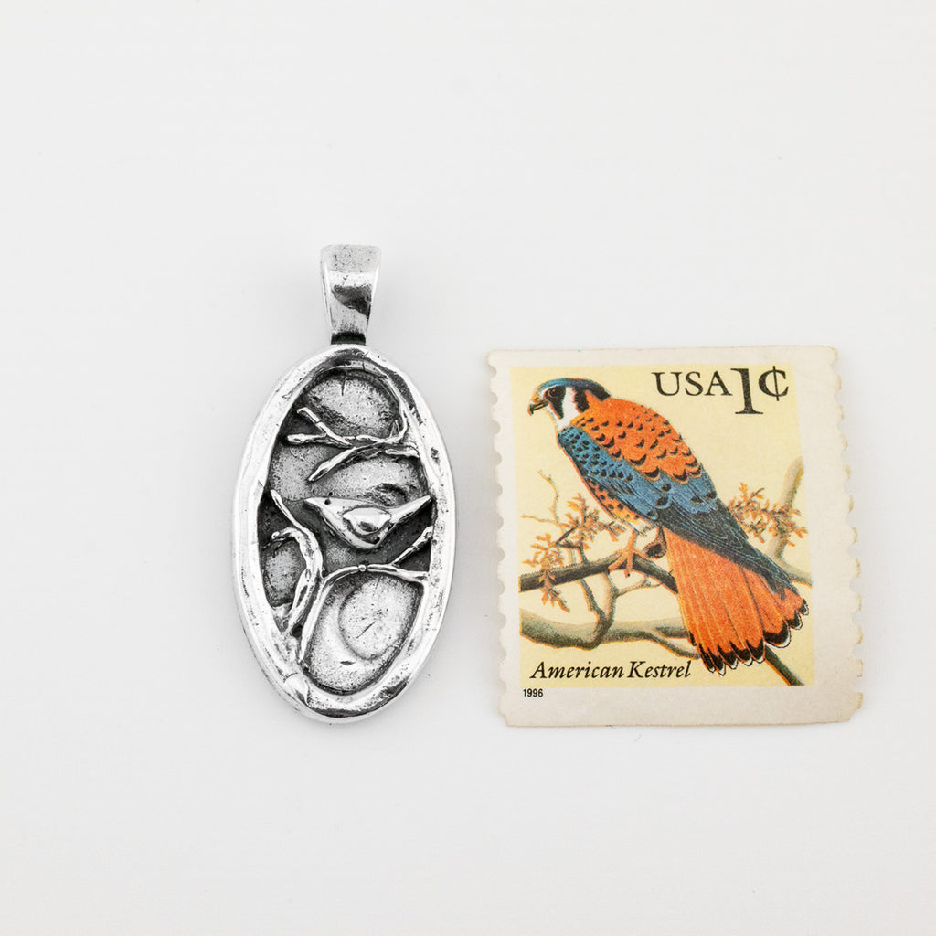 Framed Bird Charm - Holly Lane
