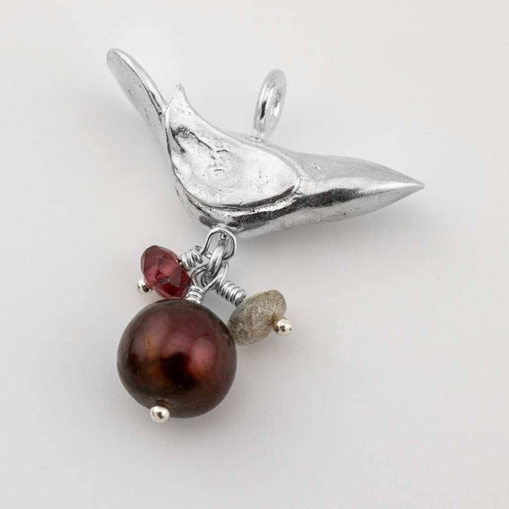 Garnet Bird Pendant - Holly Lane