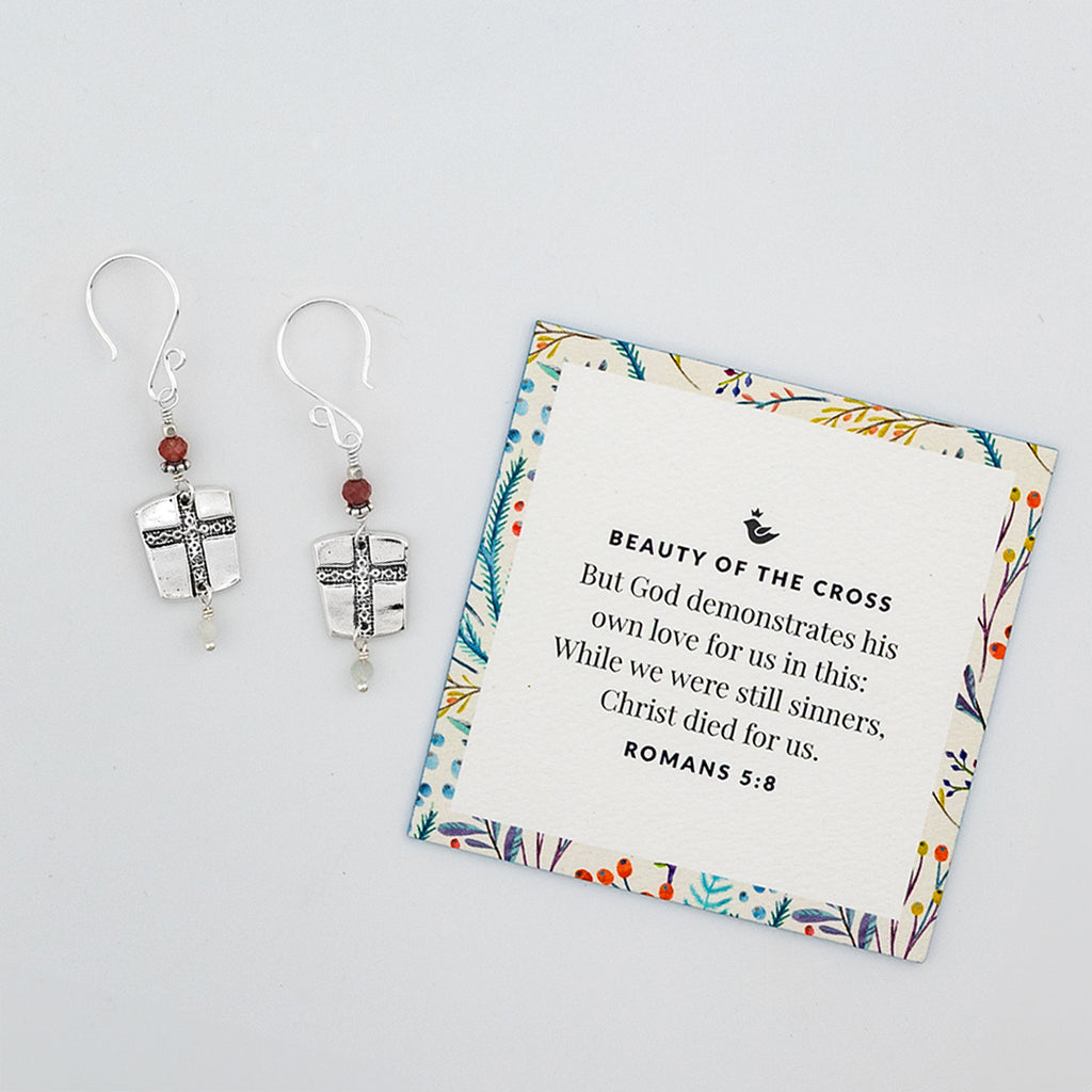 Beauty of the Cross Square Earrings