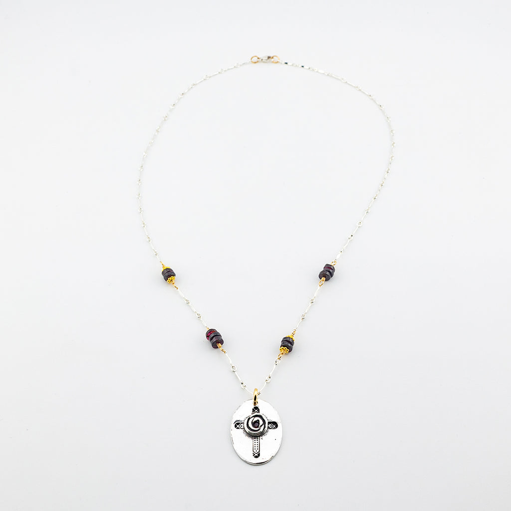 Oval Beauty of the Cross Necklace