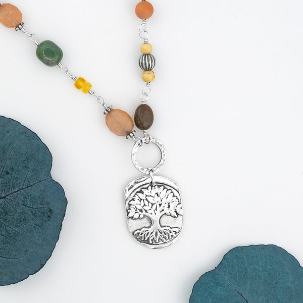 Multicolor Tree of Life Necklace