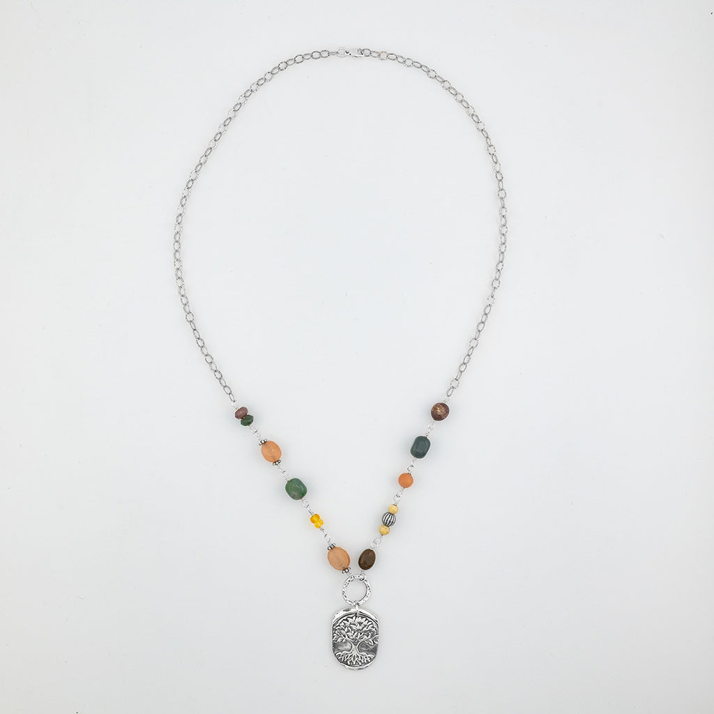 Multicolor Tree of Life Necklace