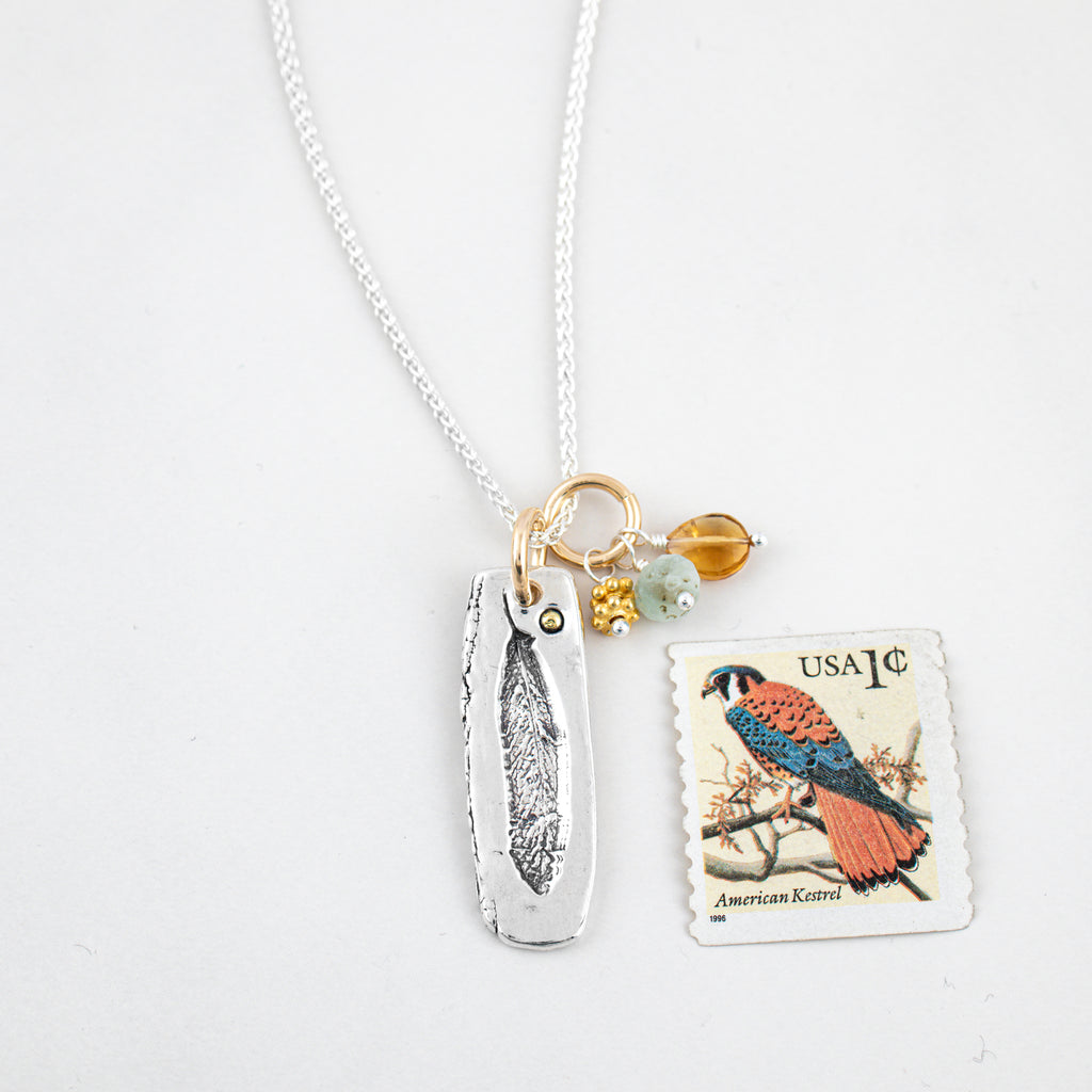 Feather Cluster Necklace - Holly Lane