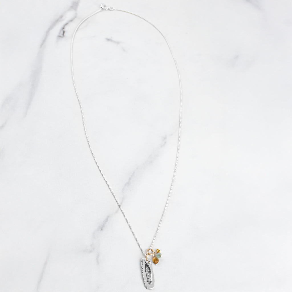 Feather Cluster Necklace - Holly Lane