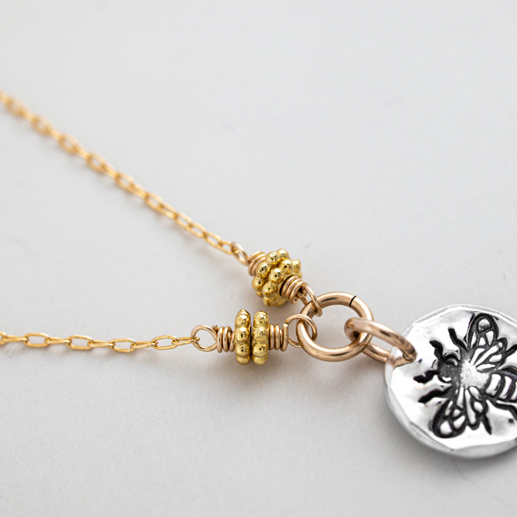 Petite Bee Necklace - Holly Lane