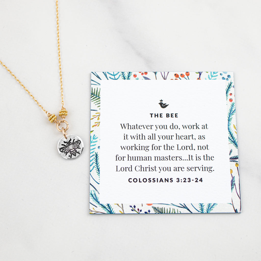 Petite Bee Necklace - Holly Lane