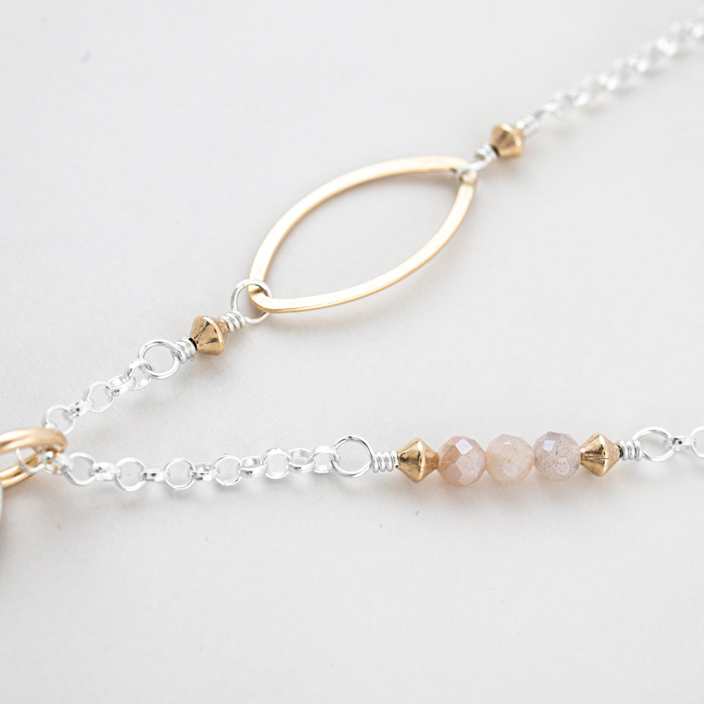 Moonstone You Are Enough Necklace - Holly Lane
