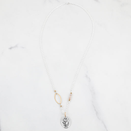 Moonstone You Are Enough Necklace - Holly Lane
