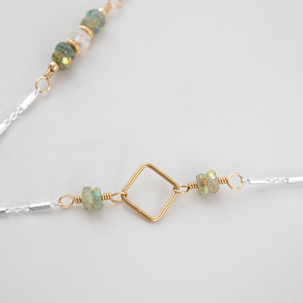 Square Shine Necklace - Holly Lane