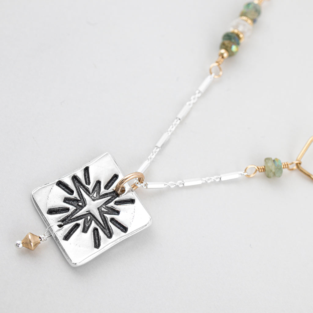 Square Shine Necklace - Holly Lane
