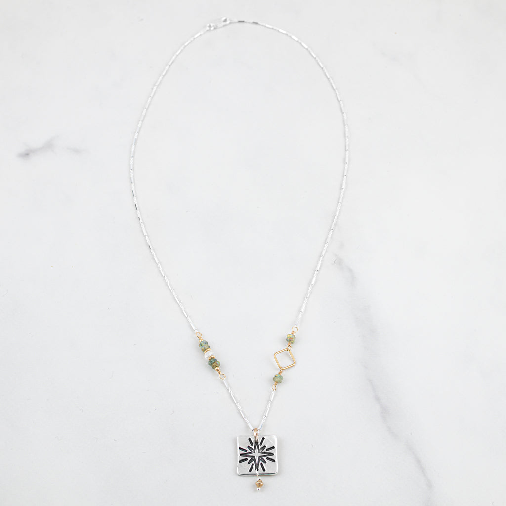 Square Shine Necklace - Holly Lane