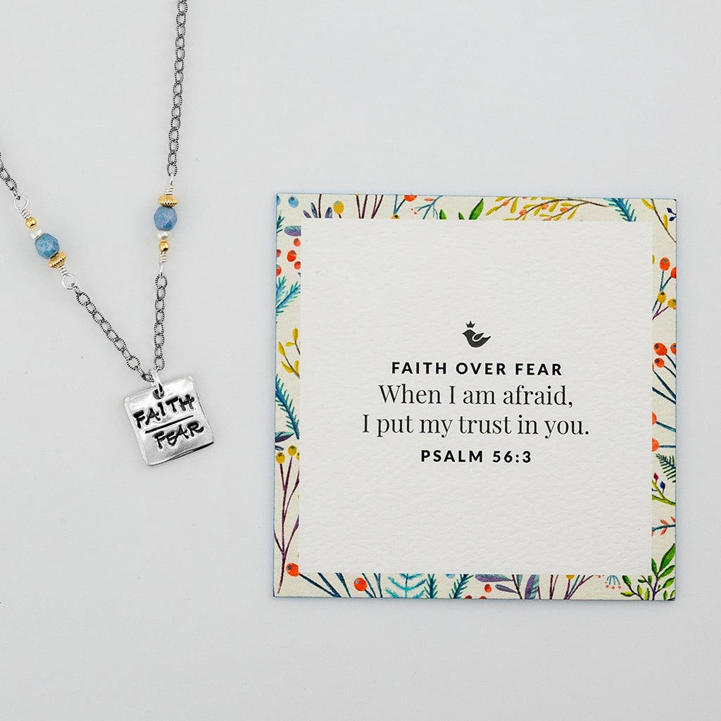 Petite Faith Over Fear Necklace