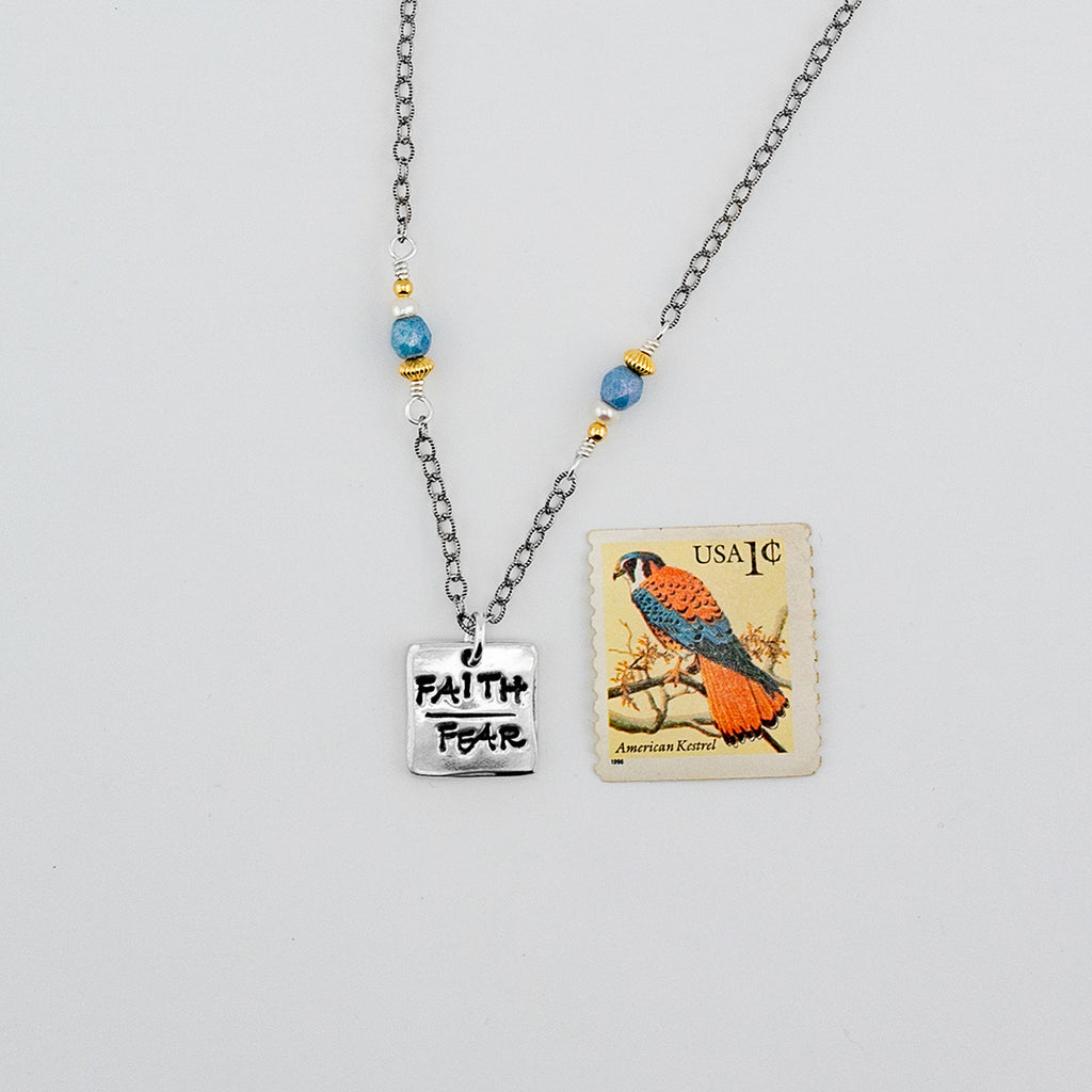 Petite Faith Over Fear Necklace