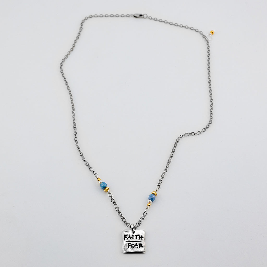 Petite Faith Over Fear Necklace