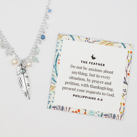 Apatite Feather Necklace