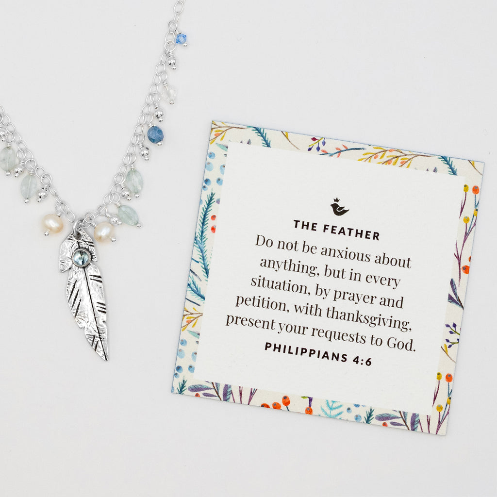 Apatite Feather Necklace