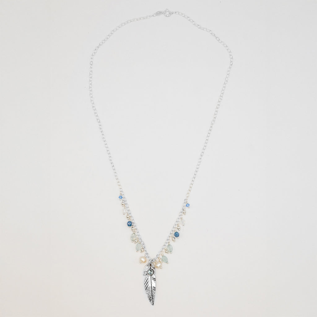 Apatite Feather Necklace