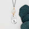 White Jasper Loved Necklace