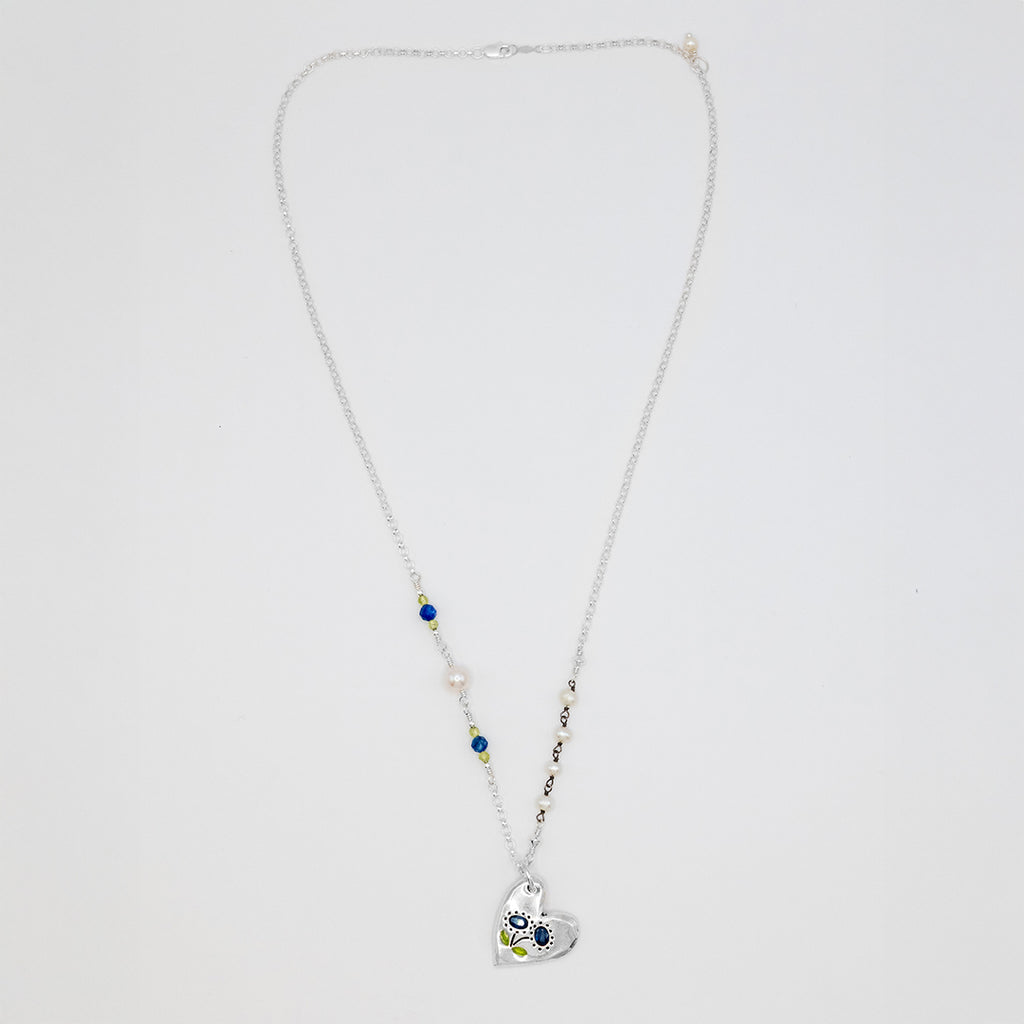 I Thank my God Heart Necklace