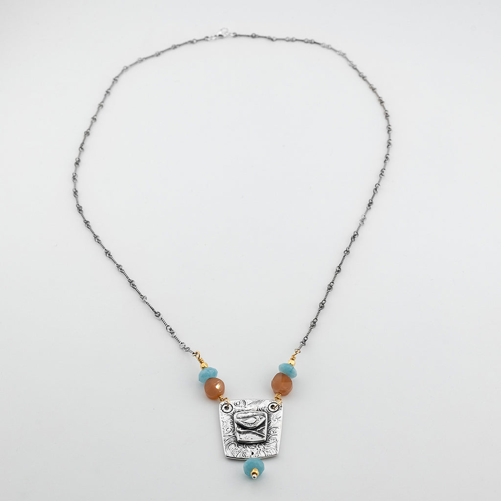 Birds of the Air Tablet Necklace