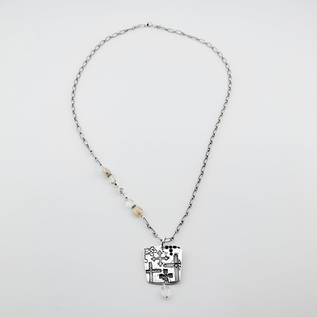 Beauty of the Cross Tablet Necklace