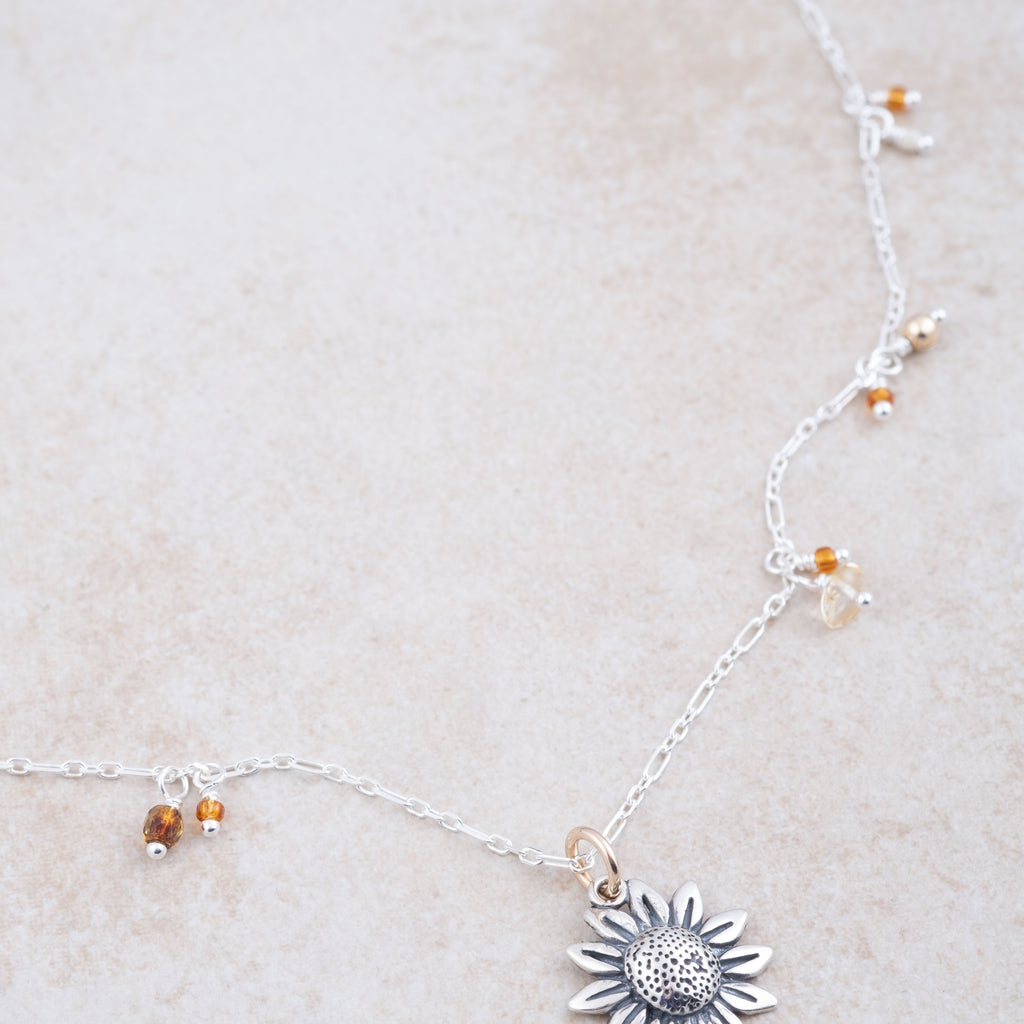 Sunflower Necklace - Holly Lane